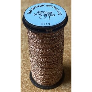 Kreinik #16 Medium Braid Metallic - 10m - 021 Copper